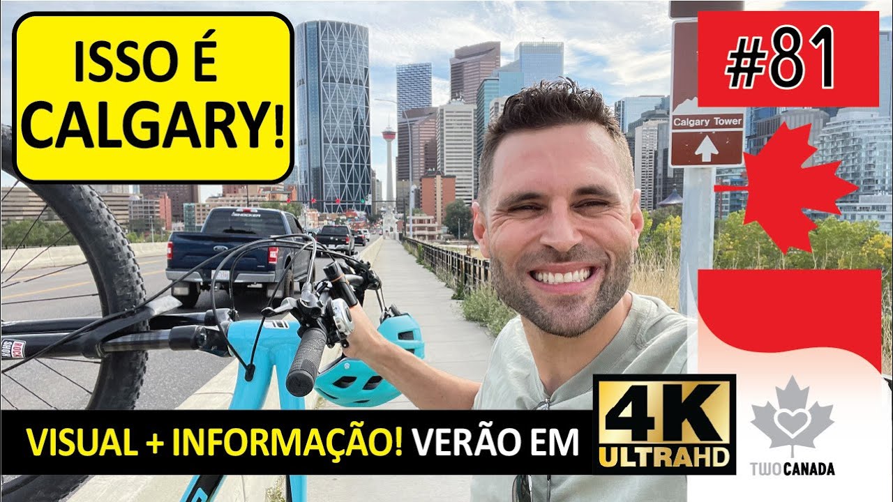 Calgary, AB - Summer BIKE TOUR 4K Ultra HD - Cidade + Informações - #81