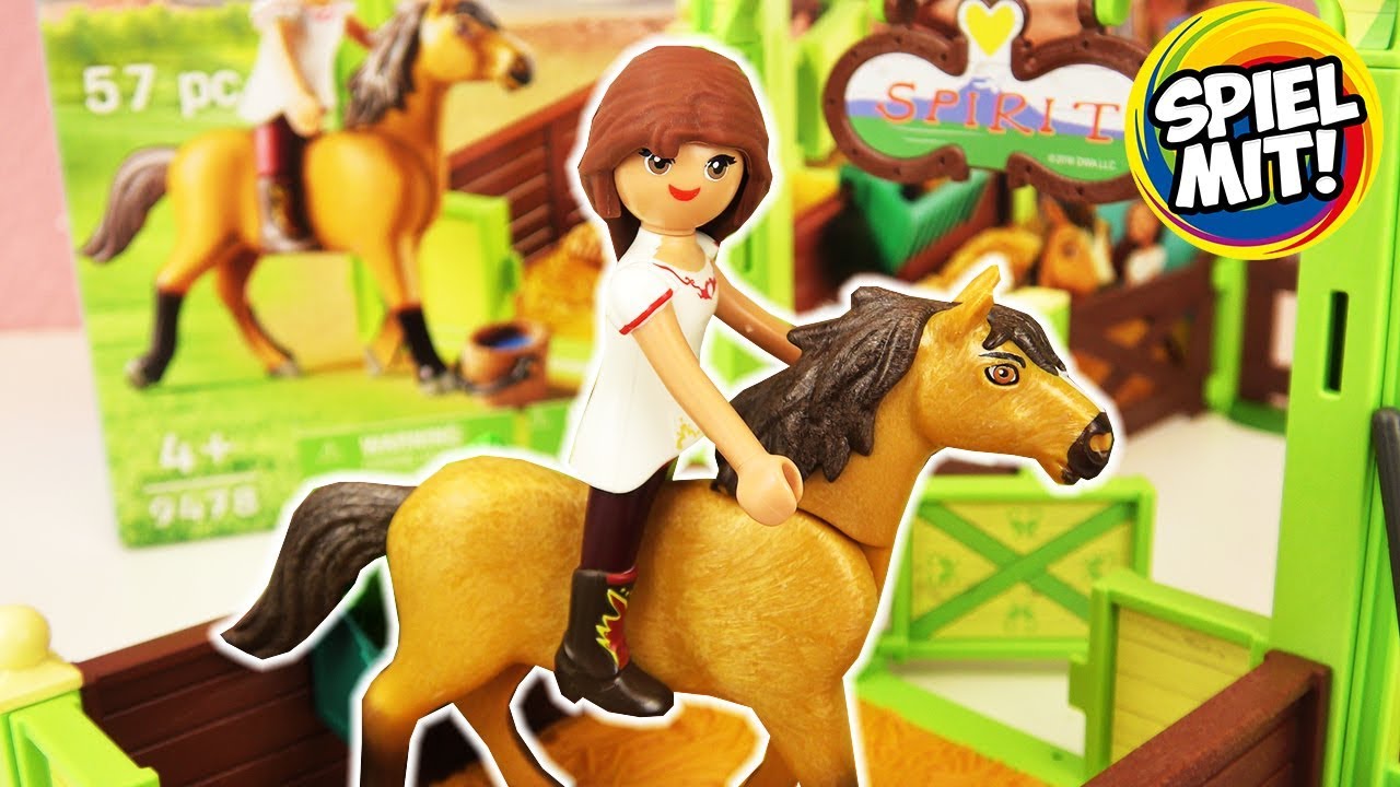Playmobil SPIRIT PFERDEBOX | Lucky pflegt Spirit + macht ihn bereit zum Ausritt | Pferde-Set