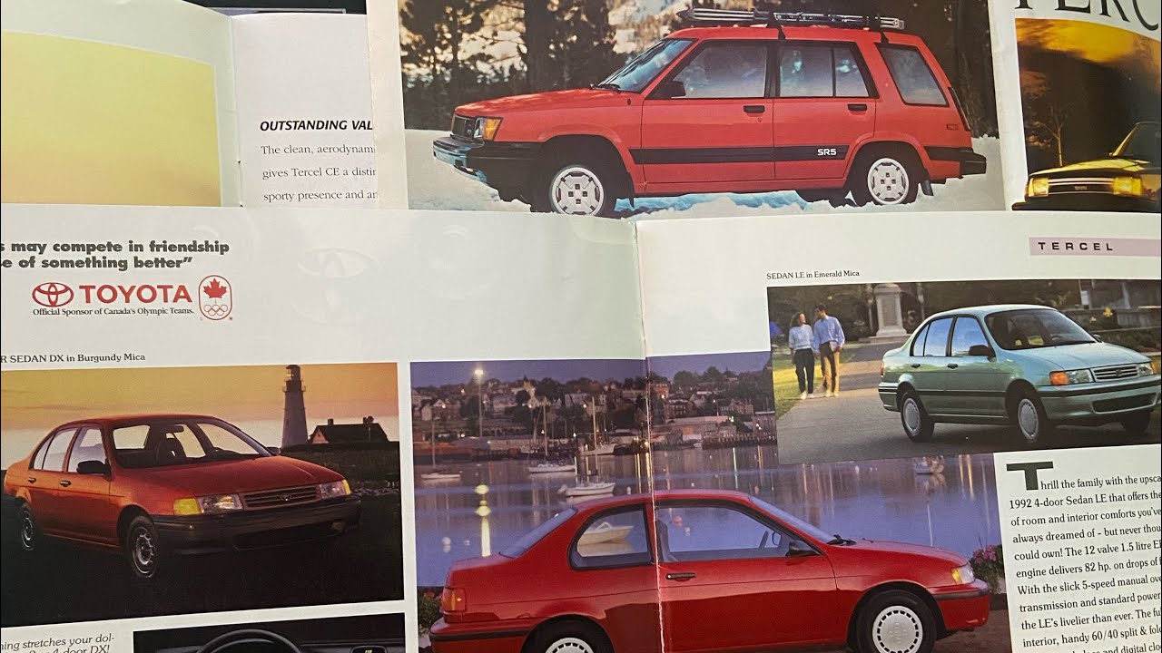 Toyota Tercel Brochure Review | Classic Models & Specs (Various Years)
