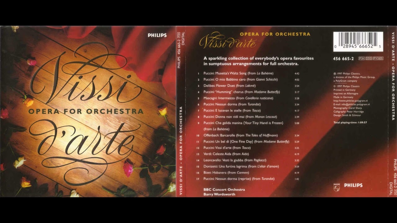 Vissi d'Arte - Opera for Orchestra / BBC Concert Orchestra - Barry Wordsworth (1997)