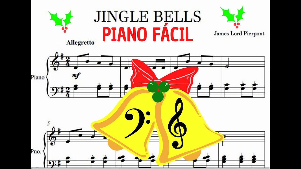 JINGLE BELLS Piano Fácil Partitura / Easy Piano Sheet
