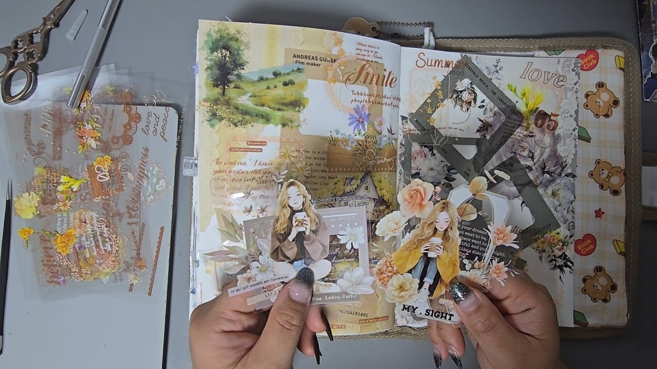 [ASMR] 편안하게 꾸며봐요😃💛 ㅣ journal ㅣ journaling ㅣ 감성다꾸 #journaling #journal #asmr 