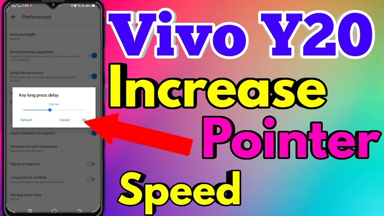 How To Increase Pointer Speed in Vivo Y20 | Vivo Y20 Me Pointer Speed Kaise Badaye