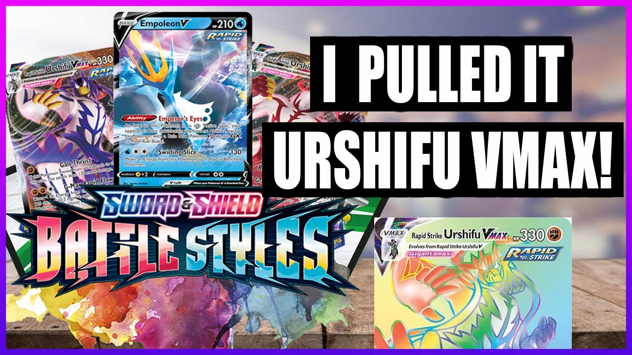 BATTLE STYLES BOOSTER BOX POKEMON OPENING! I PULLED URSHIFU VMAX ! Trainer-Sin in the Hole Episode 4