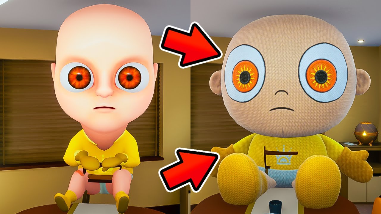 What if PLAYER is a PLUSHIE?! Horror Game The Baby In Yellow