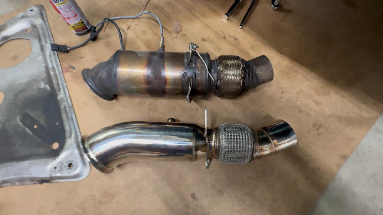 BMW F15 X5 N55 Downpipe install