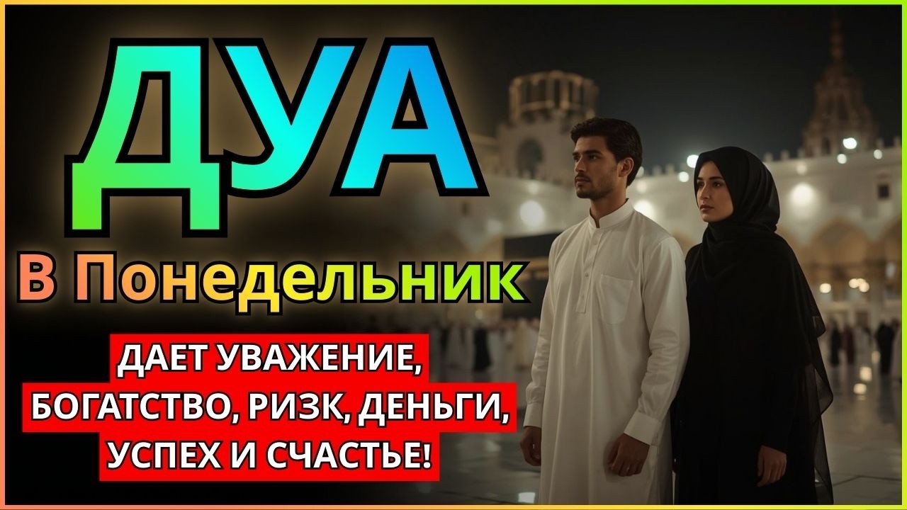 Дуа утром В ПОНЕДЕЛЬНИК на Удачу деньги всегда будут приходить к вам,ИншаАллах