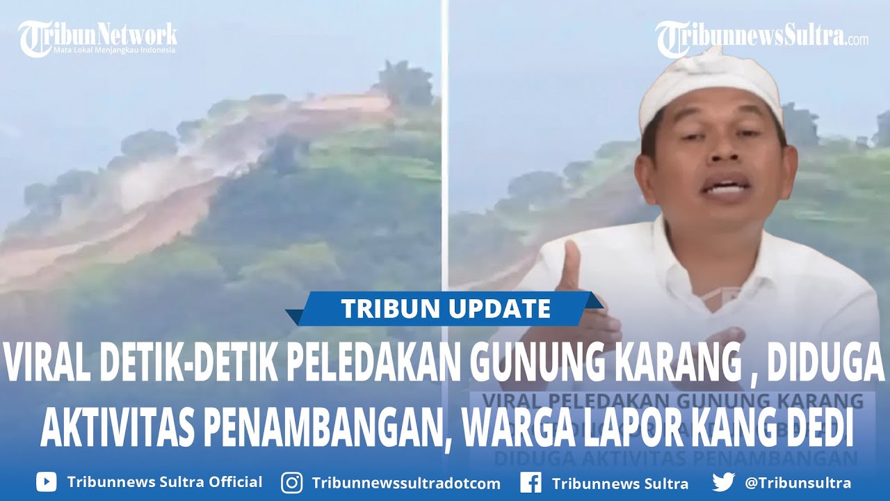 Belum Selesai Longsor Cisarua, Beredar Video Peledakan Gunung Karang di Bandung Barat, Warga Resah