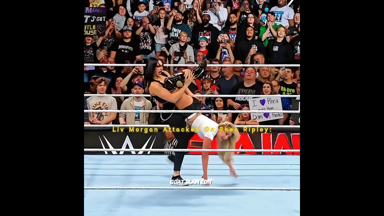 Liv Morgan Attack on Rhea Ripley 😳🔥 WWE Shorts Edit! #wwe #livmorgan #rhearipley #shortsfeed #shorts