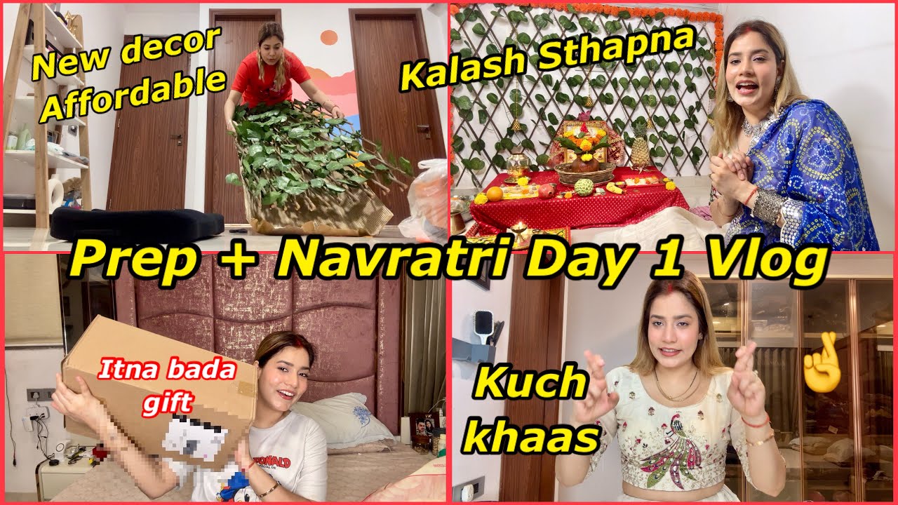 Navratri Day 1 Kalash Sthapna & Before Prep🕉️ Something Special🤞Sejal Vlogs (2025)