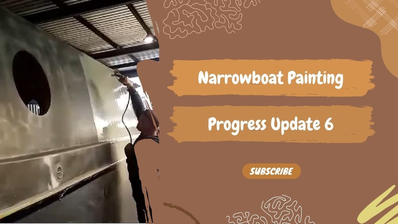 EP12 - Narrowboat shell build Progress Report No. 6 | Primer coats applied | Storm Babet update