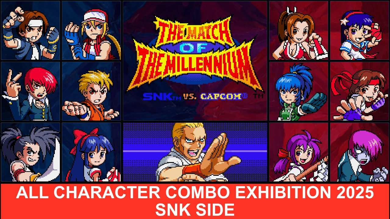 All Character Combo Exhibition 2025 SNK side | SNK vs Capcom MotM