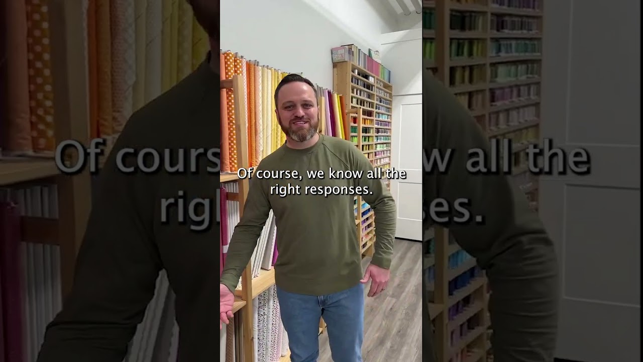 We're married to quilters...