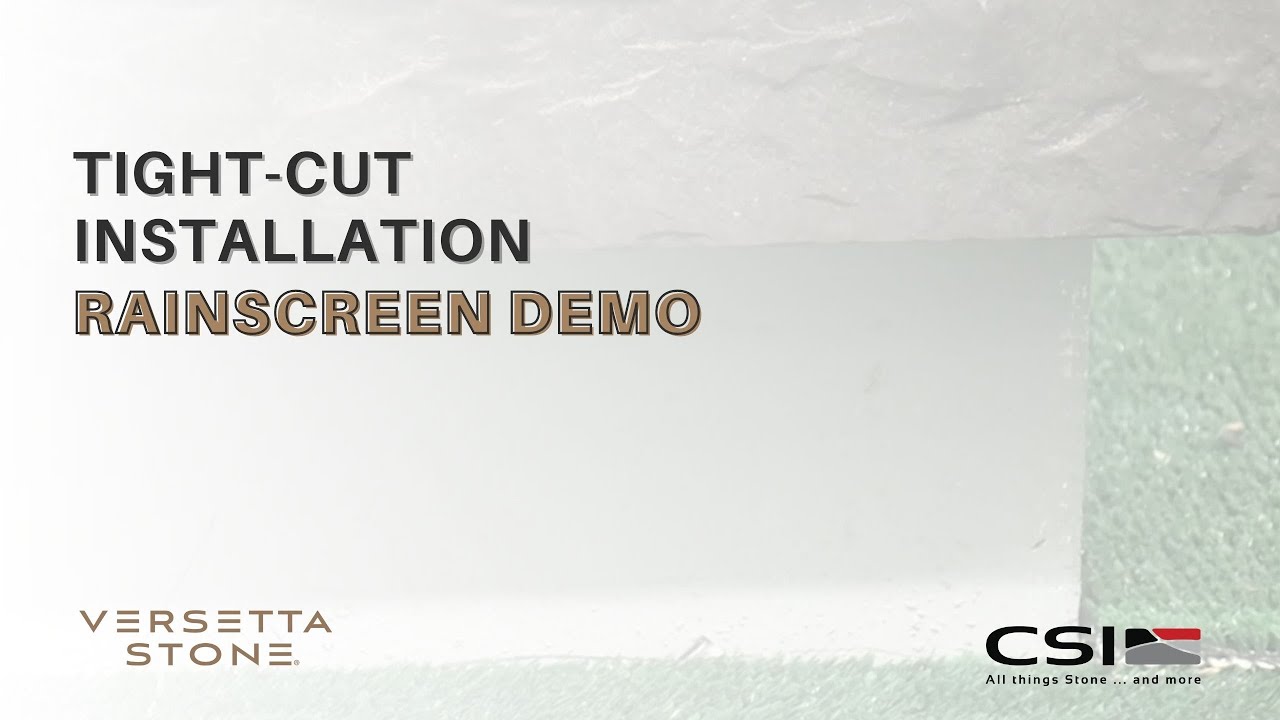 Versetta Stone&reg; Tight-Cut Installation 5: Rainscreen Demo