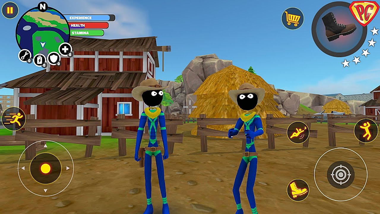 Stickman Superhero #13 Cowboy Hat