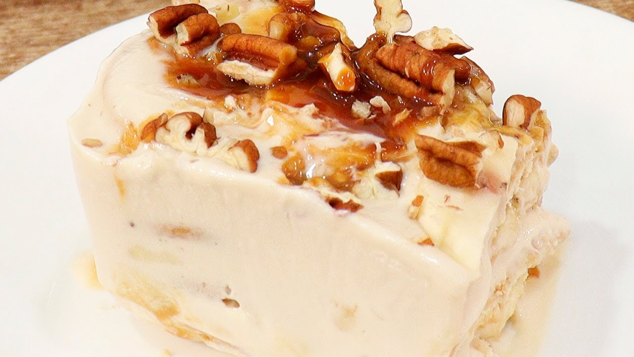 Pay helado de pl&aacute;tano