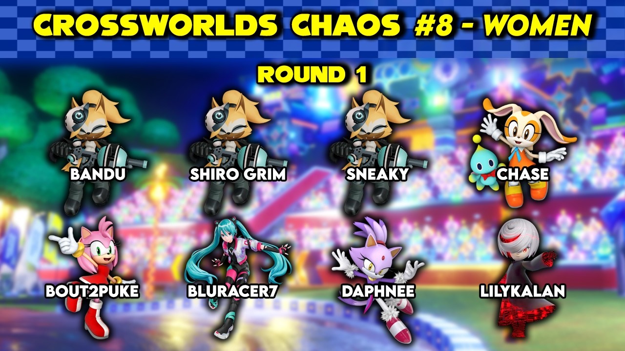 Sonic Racing CrossWorlds - CrossWorlds Chaos #8 - Women | Round 1
