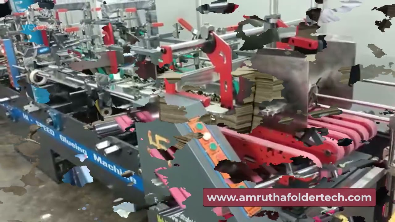 Carton Folding Pasting High Speed Gluing Machine Peenya Bangalore India