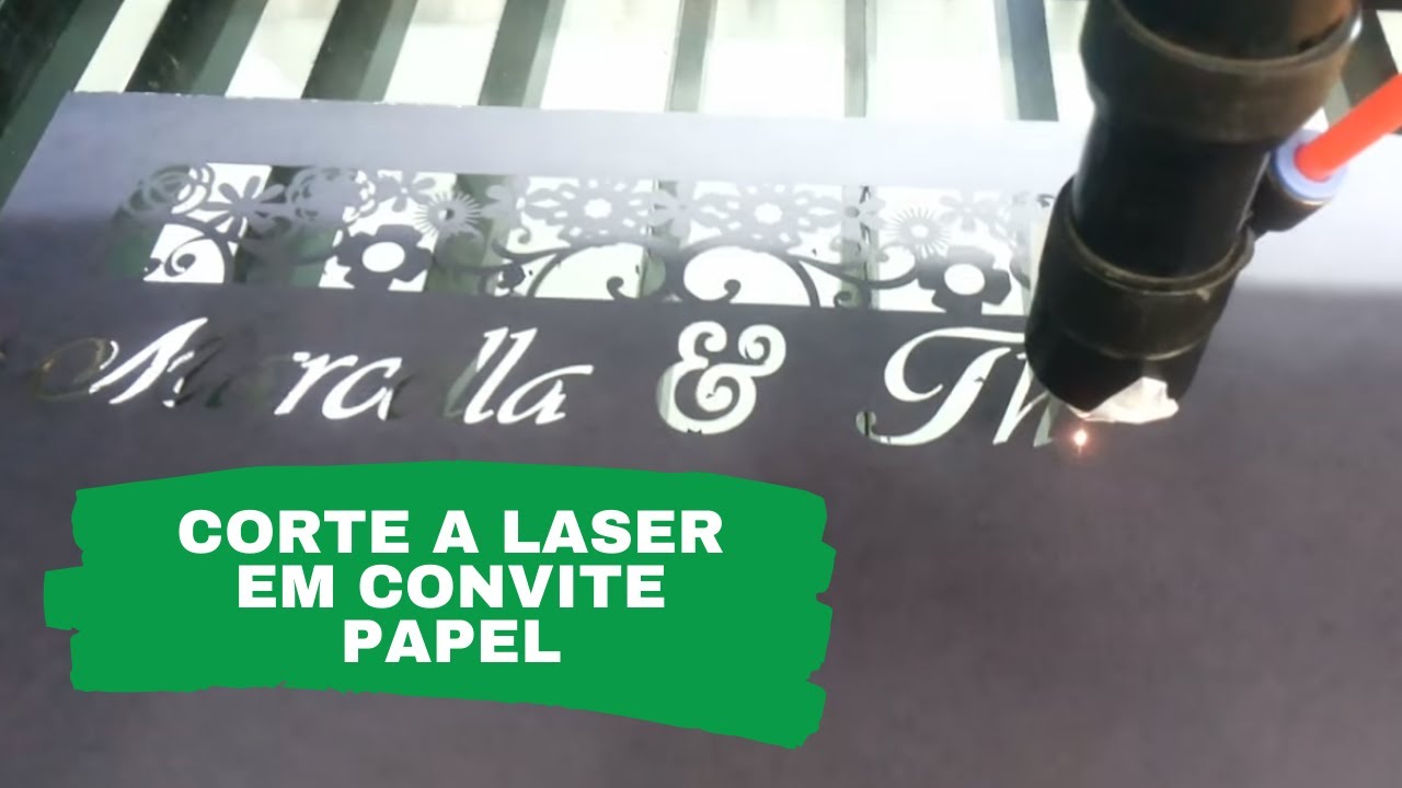 CORTE A LASER EM CONVITE  -  PAPEL