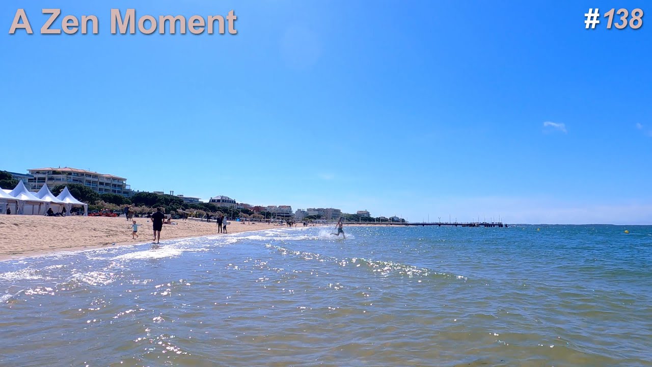 Walk in the sea in Arcachon | relaxing video