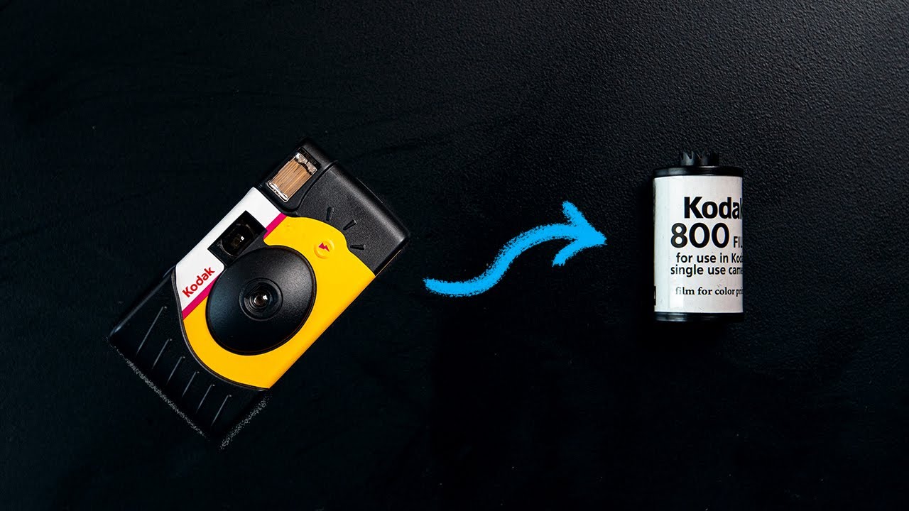 How to Get Film out of DISPOSABLE CAMERA? (Step-by-Step)