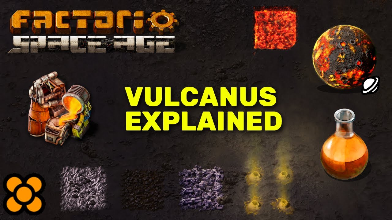 Vulcanus Explained. How to get all Materials and Liquids? Factorio Guide / Tutorial