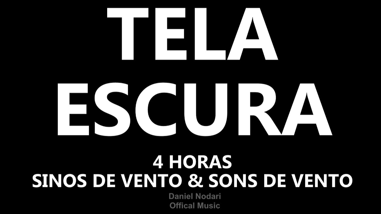 SINO de VENTOS e SOM de VENTOS REAIS  4hs com TELA PRETA  Relaxing REAL WIND SOUNDS for deep sleep