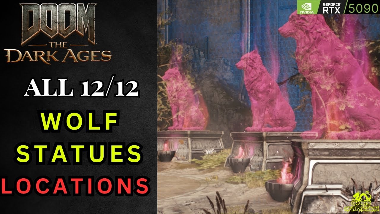 All 12/12 Wolf Statue Locations - Doom The Dark Ages