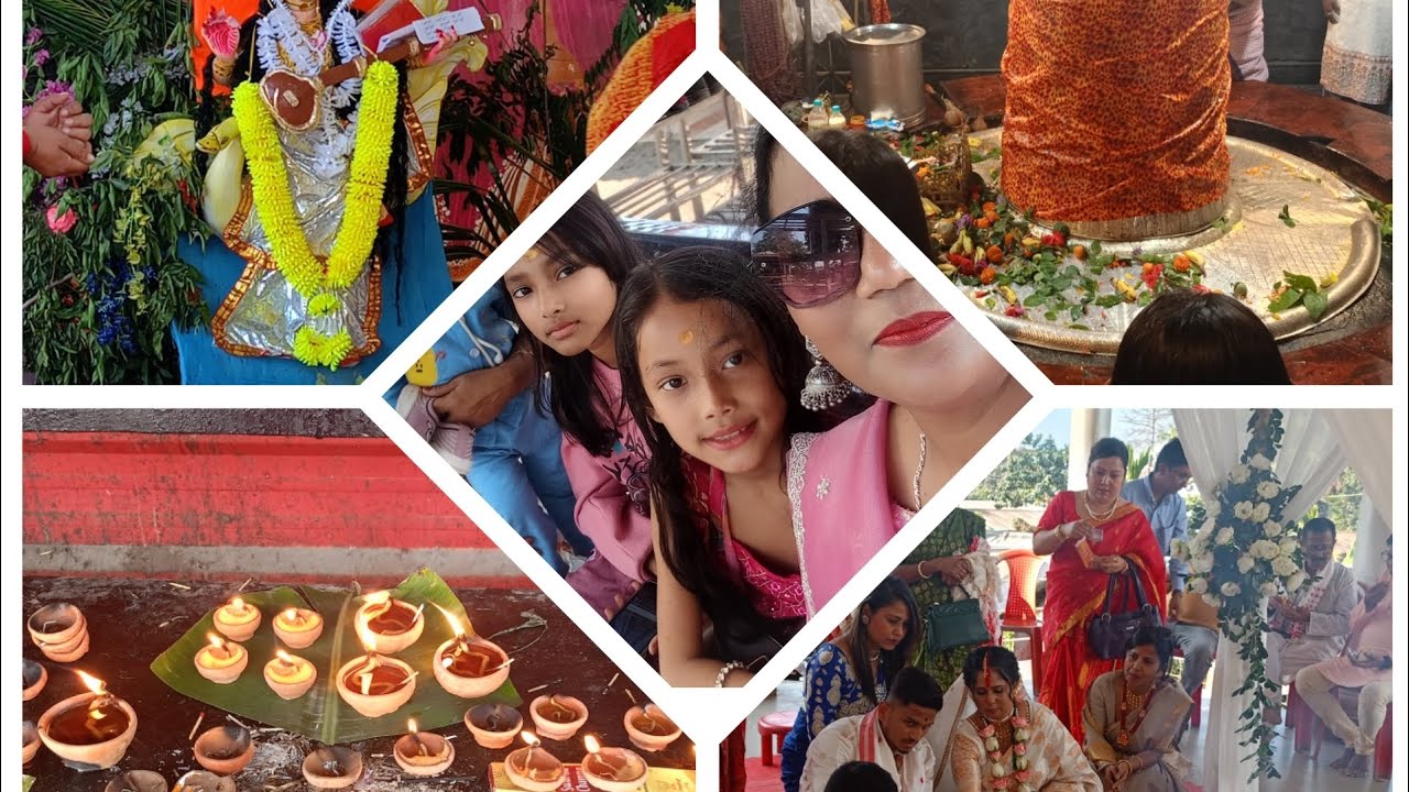 সৰস্বতী পূজা আৰু আজি নমতা বিয়া খালো । please like and subscribe my channel ♥️🧿