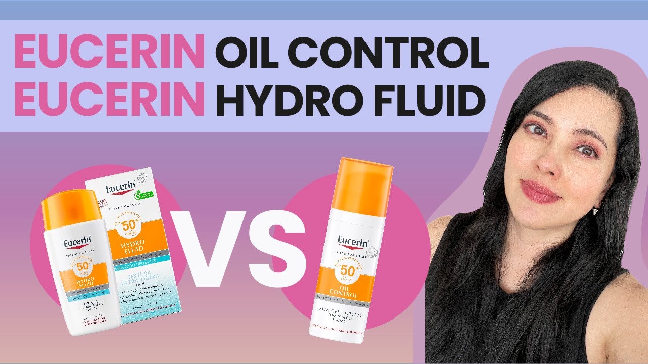 EUCERIN OIL CONTROL VS HYDRO FLUID 👩🏻‍⚕️TIPS de fotoprotección piel MIXTA/GRASA/ACNÉ