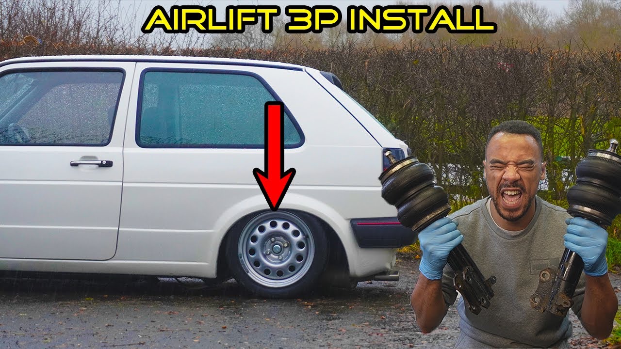 УСТАНОВКА AIR RIDE НА МОЙ ГОЛЬФ MK2!!