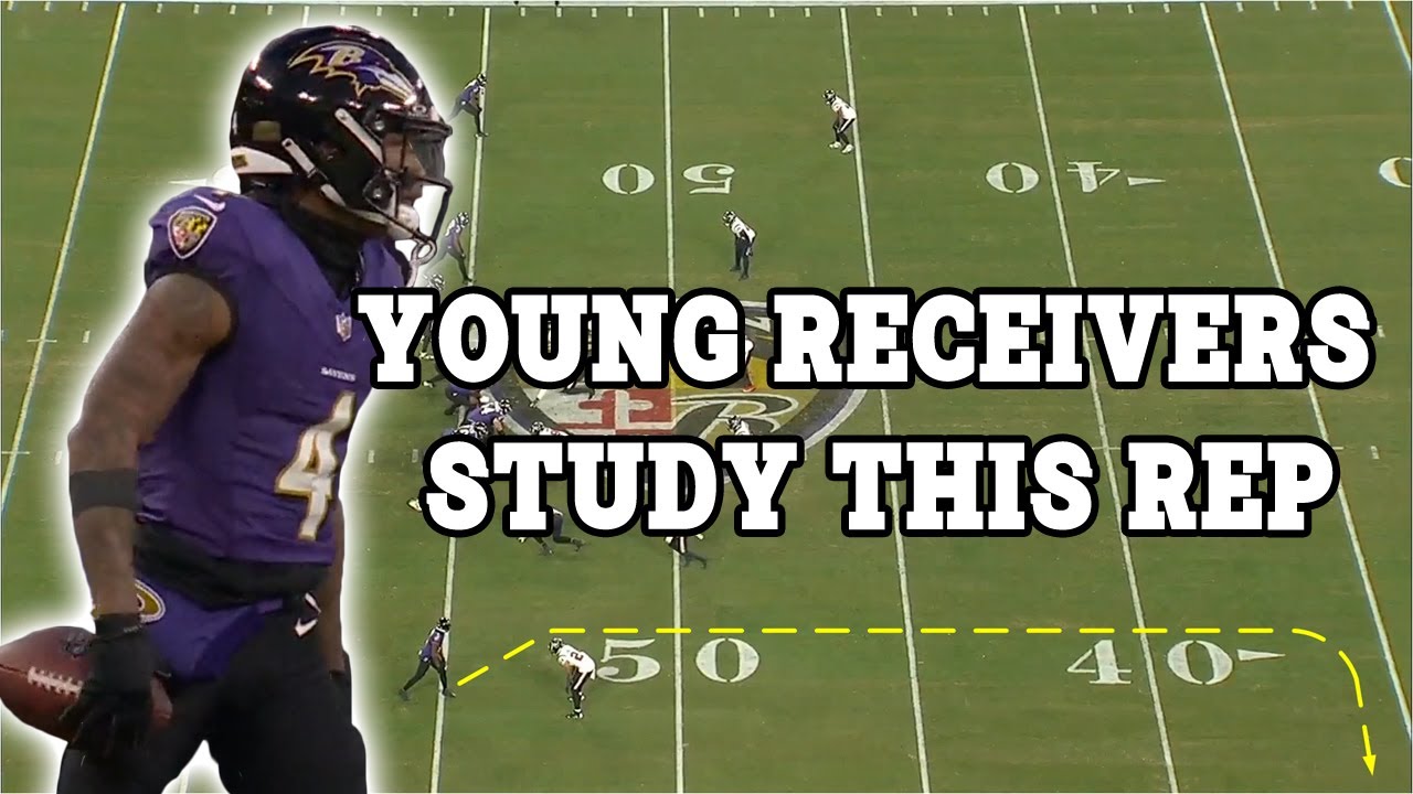 Zay Flowers Showed How To Run an Out Route Against Tight Man Coverage