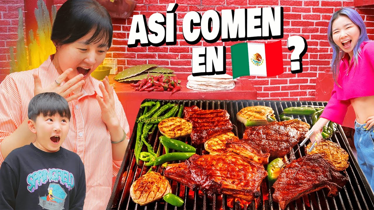 COREANA REACCIONA A SU PRIMERA CARNE ASADA, NO LO PODÍA CREER!! l Chingu Amiga