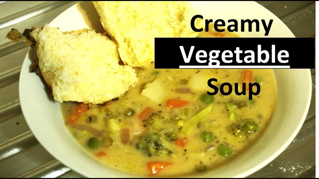 Creamy Vegetable Soup  |  Hearty Winter Thick Soup