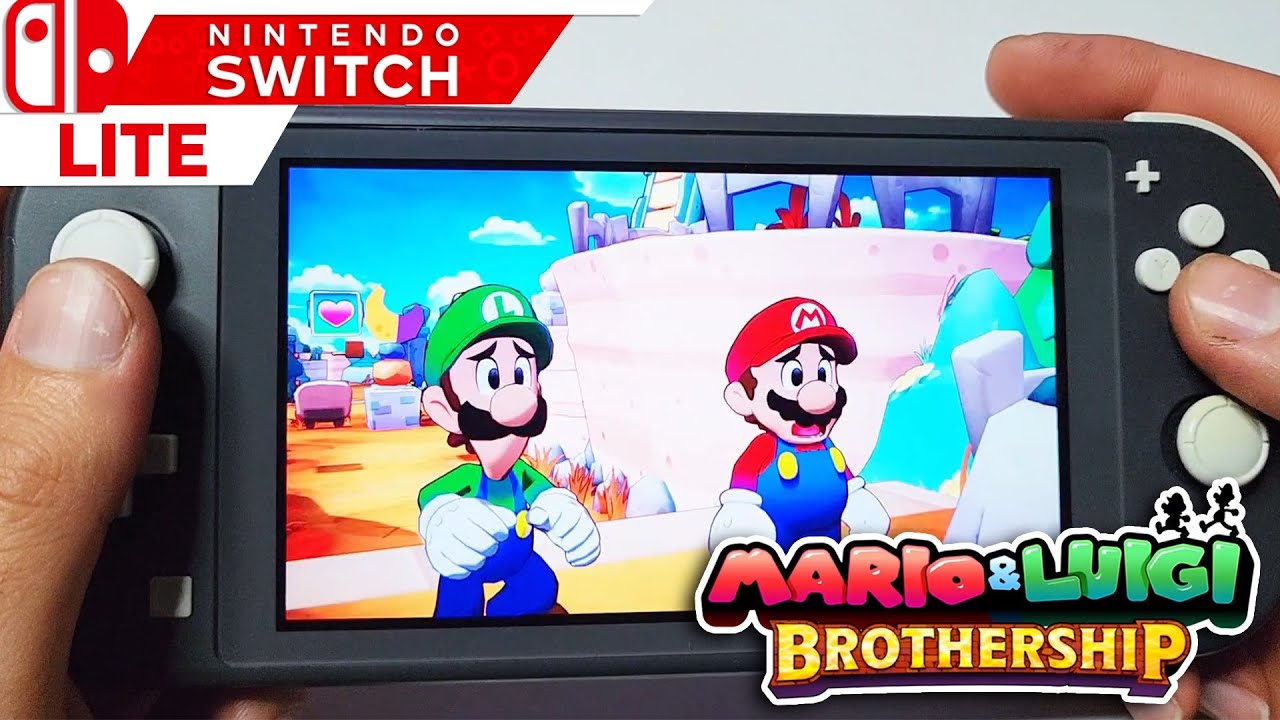 Mario & Luigi Brothership - Nintendo Switch Lite Handheld Gameplay