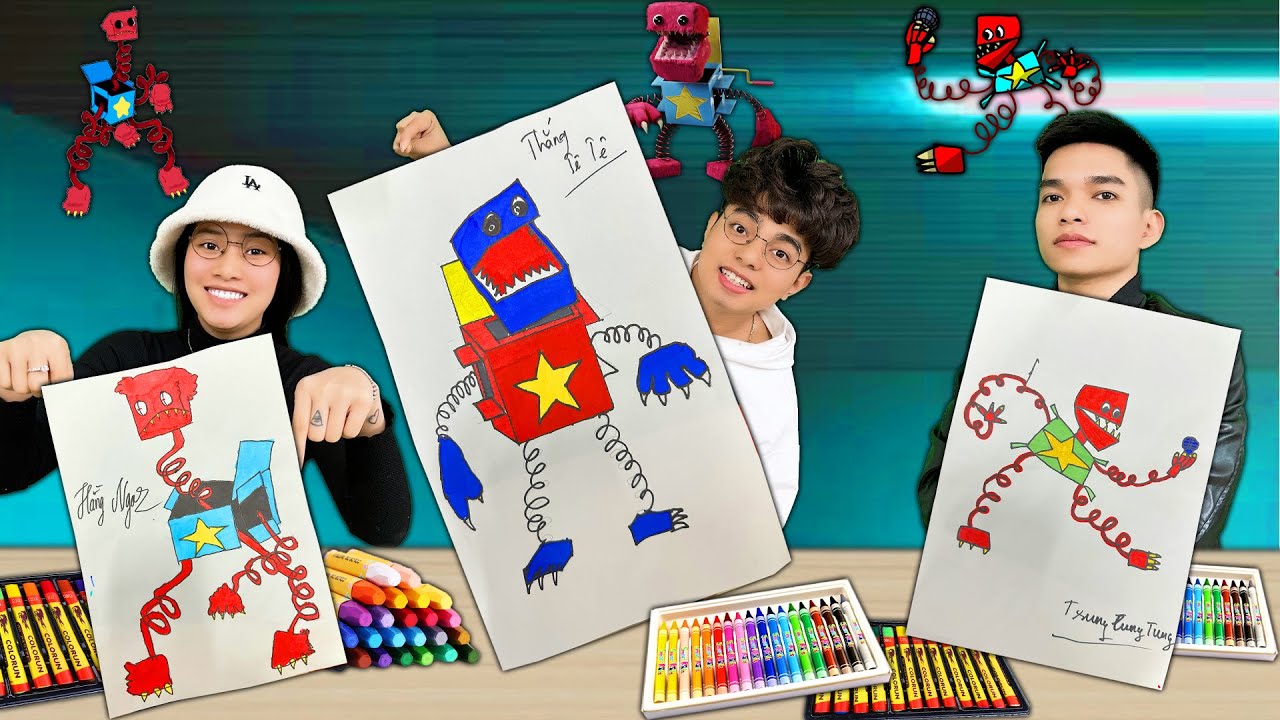 THẮNG TÊ TÊ CUỘC THI VẼ QUÁI VẬT HỘP NHẠC BOXY BOO TRONG PROJECT PLAYTIME