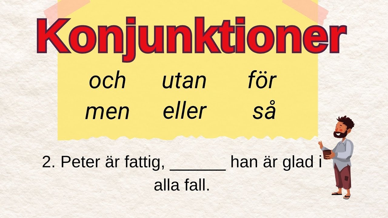 Konjunktioner med exempel – SFI