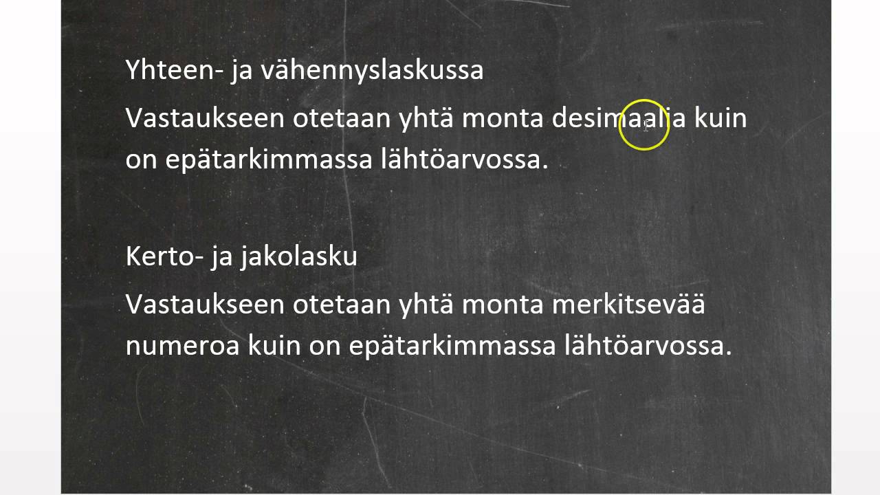Laskeminen likiarvoilla