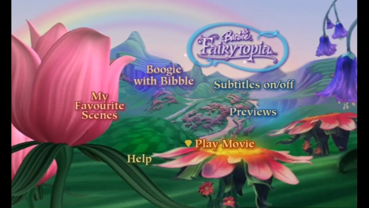 Barbie: Fairytopia (2005) - Dvd Menu Walkthrough