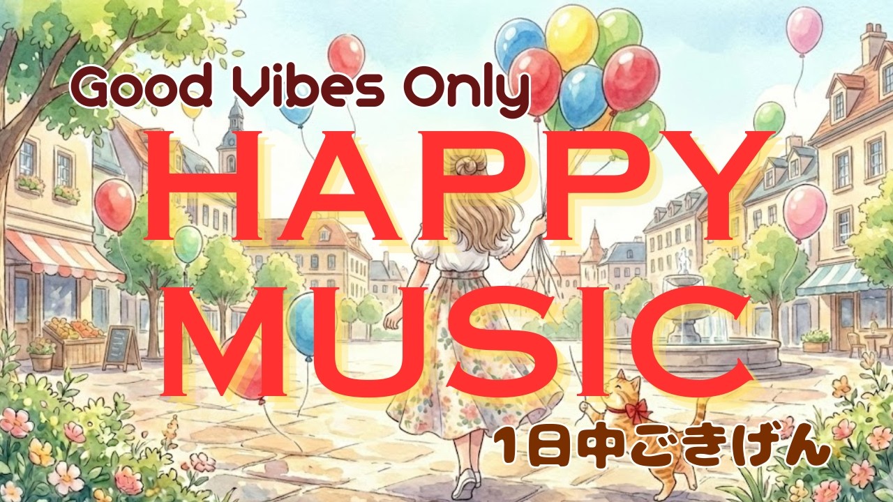 【作業用BGM】1日が100倍楽しくなる！HAPPYインスト☀️ HAPPY MUSIC | Super Upbeat & Positive Vibes, Cleaning & Driving
