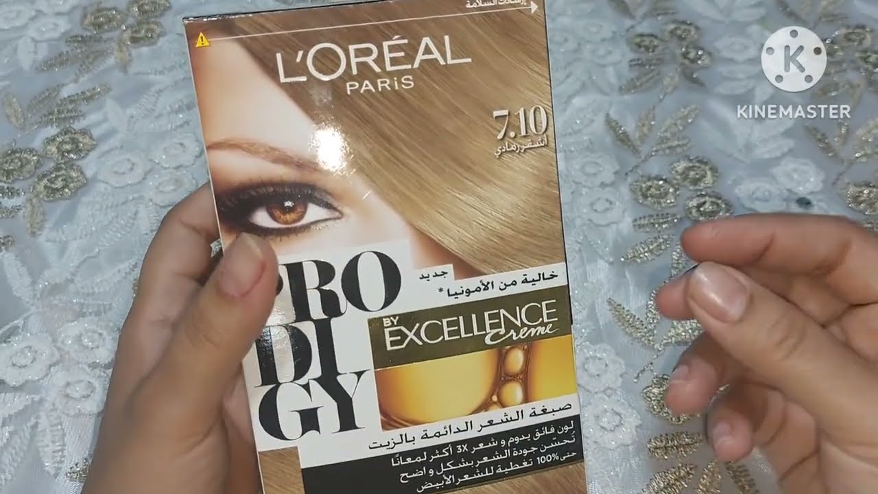 صبغه#لوريال للشعر بدون أمونيا لون ثابت من غير أكسجين وله تفتيح واجمل درجه لون ممكن تصبغيها فى البيت
