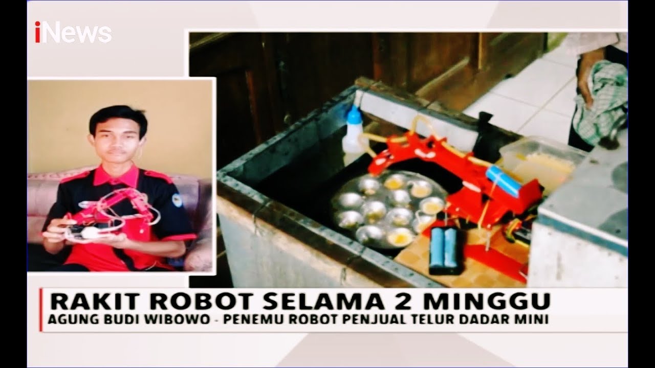 HEBAT! Remaja Perakit Robot Telur Dadar Mini Juga Ciptakan Helm Anti B3gal - iNews Sore 16/02