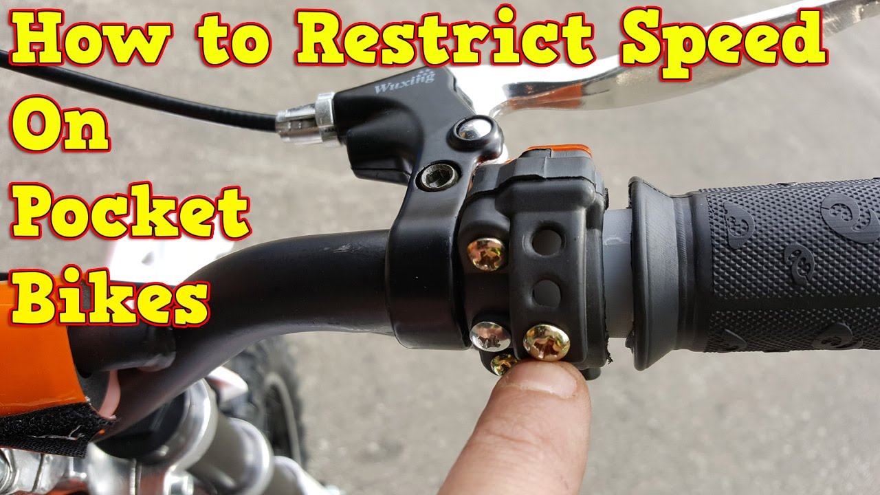 How to Restrict Speed on Pocket Bike - 50cc, 49cc Mini Dirt Bike & Mini Motos