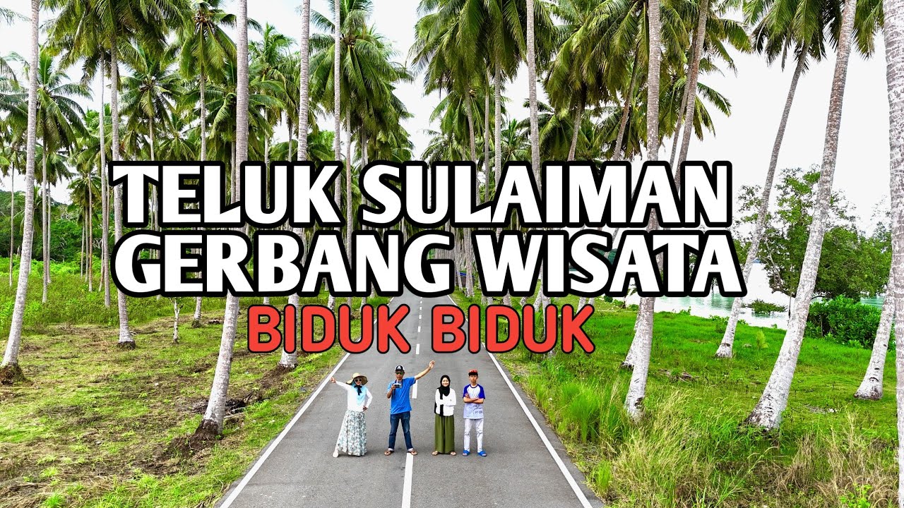 WISATA KE BIDUK BIDUK MENYISIR PANTAI MELIHAT KEINDAHAN POHON KELAPA YANG ICONIC DAN AIR TERJUN