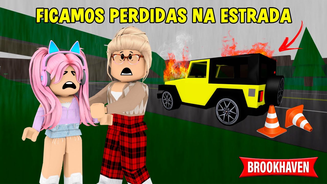 O CARRO DA VOVÓ QUEBROU NO MEIO DA ESTRADA!Historinhas Brookhaven RP 🏡 │ ROBLOX