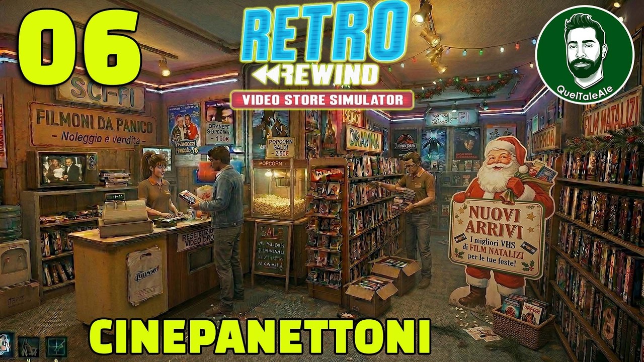 Retro Rewind Video Store Simulator - CINEPANETTONI ARE COMING - Gameplay ITA - 06