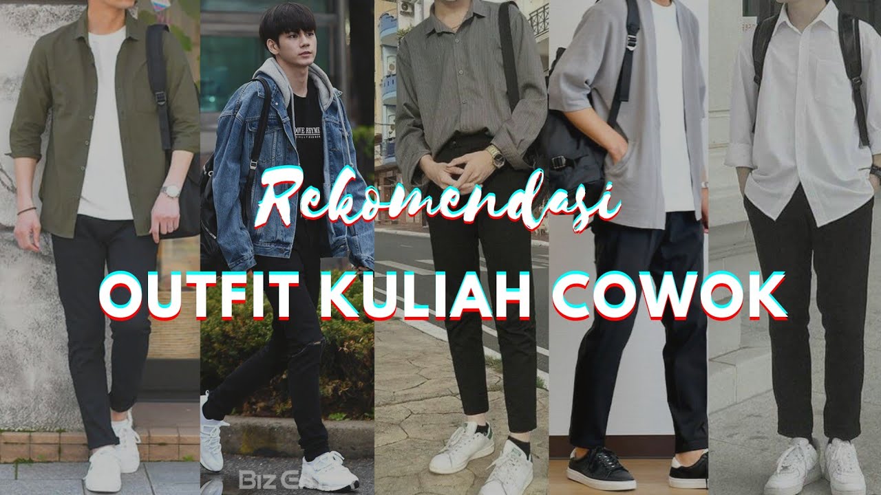 rekomendasi inspirasi outfit kuliah untuk cowok | style cowok | ootd cowok | el store
