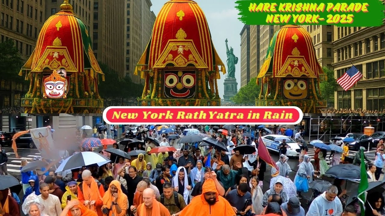 Hare Krishna Parade New York 2025 Hare Krishna Festival Jagannath Ratha Yatra New York 2025