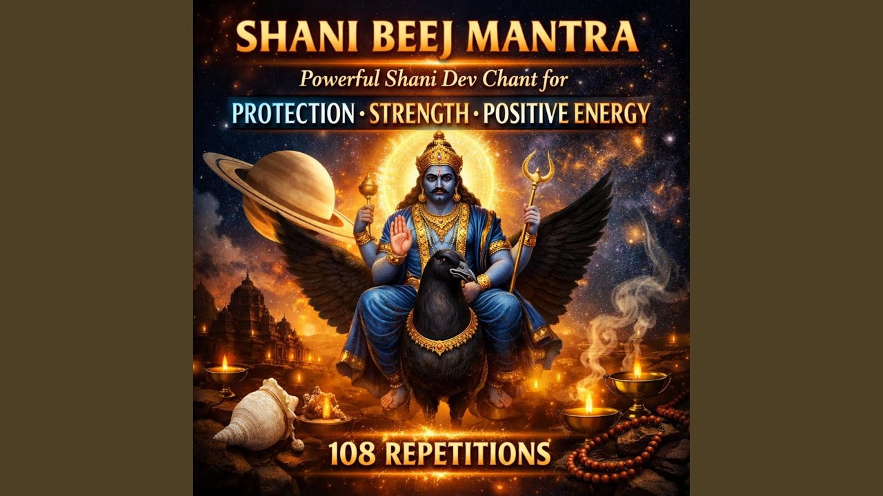 Shani Beej Mantra | Powerful Shani Dev Chant for Protection, Strength & Positive Energy | 108...