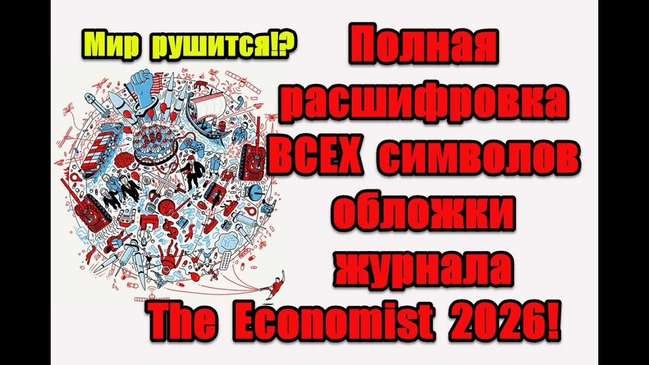 Чего ждать от 2026 года: планы элит на новой обложке журнала The Economist #theeconomist #economics